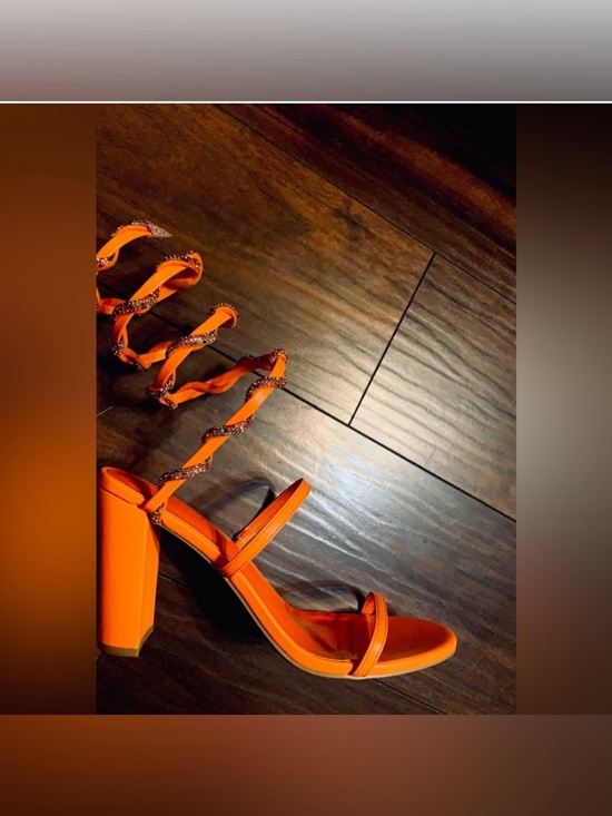 Shoes - Dani Sunset Drip Rhinestone Heels